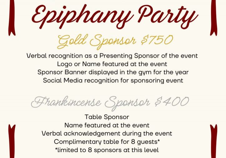 Epiphany Party-Sponsors